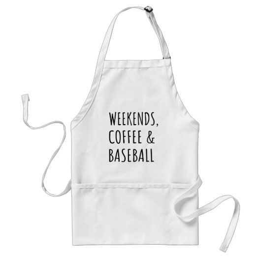 Wochenenden, Kaffee und Baseball I Schürze (Vorne)