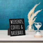 Wochenenden, Kaffee Und Baseball Ich Fotoplatte (InSitu)