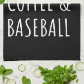 Wochenenden, Kaffee Und Baseball Ich Geschirrtuch (Gefaltet)