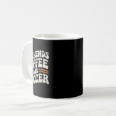 Wochenenden Kaffee Und Fußball Süß Retro Mütter Le Kaffeetasse (Vorderseite Links)