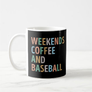 Wochenenden Mama für Kaffee und Baseball Kaffeetasse