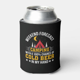 Wochenenden-Prognosen-Campings-kaltes Bier in der Dosenkühler
