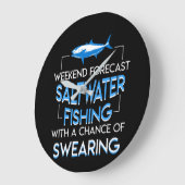 Wochenenden-Salzwasser-Fischen mit dem Schwören Große Wanduhr (Winkel)