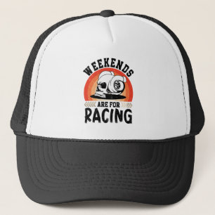 Wochenenden sind für das Rennen Funny Dirt Bike Ar Truckerkappe