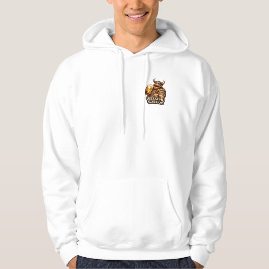 Wochenendkrieger-Bier-Hoodie Hoodie (Vorderseite)