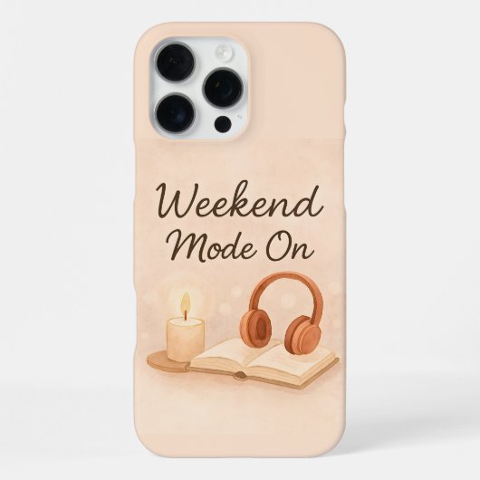 Wochenendmodus aktiviert iPhone hülle (Rückseite)