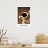 Wochenendnachrichten - Sende Kaffee Kunst Poster (Küche)