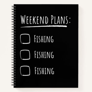 Wochenendpläne Angeln Notizblock