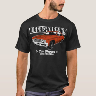 Wochenendpläne Autoschauen und Cruising retro T-Shirt