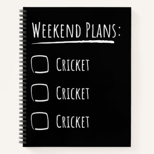 Wochenendpläne Cricket Notizblock