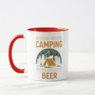 Wochenendprognose-Camping mit Bärenchance Tasse