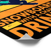 Wochenendprognose Drink Extreme Sports Snowboard Poster (Ecke)