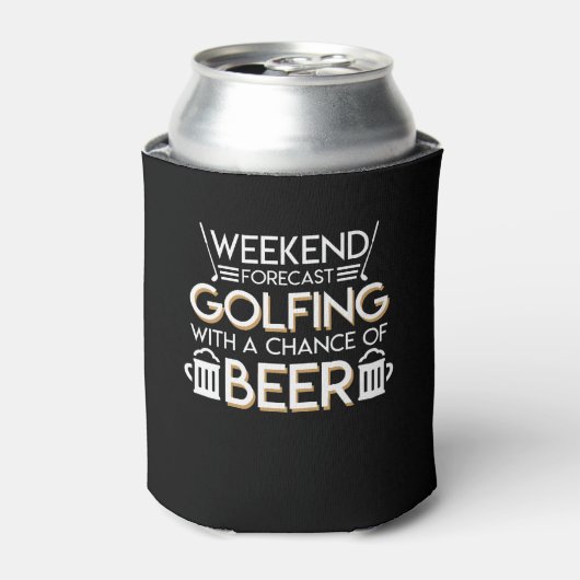Wochenendprognose für das Golfspiel Chance Beer Dosenkühler (Kanne Vorderseite)