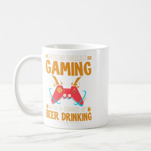 Wochenendprognose Gaming Clothes Computervideospie Kaffeetasse (Links)