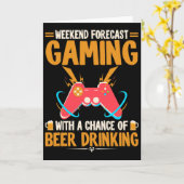 Wochenendprognose Gaming Clothes Computervideospie Karte (Gelbe Blume)