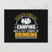 Wochenendprognose mit Alkoholaussicht Feiertagspostkarte (Vorderseite)