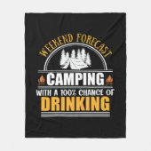 Wochenendprognose mit Alkoholaussicht Fleecedecke (Vorderseite)