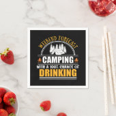 Wochenendprognose mit Alkoholaussicht Serviette (Beispiel)