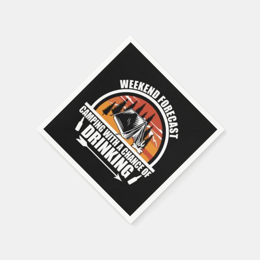 Wochenendprognose mit Alkoholaussicht Serviette (Ecke)