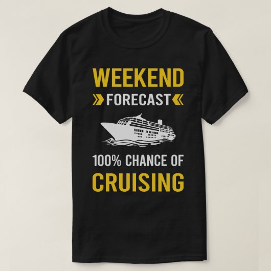 Wochenendprognose Schifffahrt T-Shirt (Design vorne)