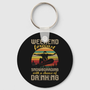 Wochenendprognose Snowboarden mit Dri-Chance Schlüsselanhänger