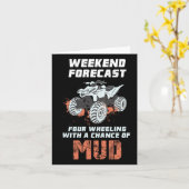 Wochenendprognose Vier Räder - 4Räder Geländewagen Karte (Gelbe Blume)