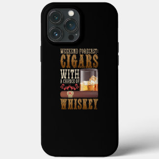 Wochenendprognosen für Zigarren und Whiskey Scotch iPhone 13 Pro Max Hülle