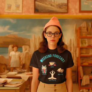 Wochenendprognosen, Kaffee, Bücher, Yoga T-Shirt