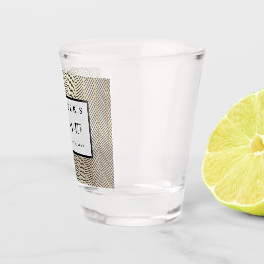 Wochenendreise Personalisierter Junggeselinnen-Abs Schnapsglas (Rechts)