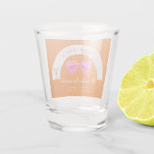 Wochenendreise Personalisierter Junggeselinnen-Abs Schnapsglas (Rückseite)