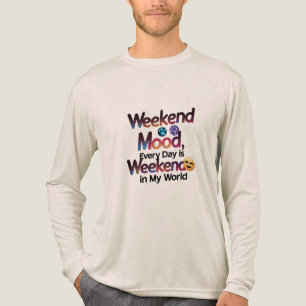 Wochenendstimmung – Chill, Shine, Repeat Langarmsh Tri-Blend Shirt