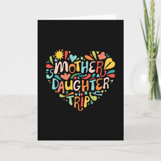 Wochenendurlaub Mutter-Tochter-Reise Mama-Tochter Karte (Vorderseite)