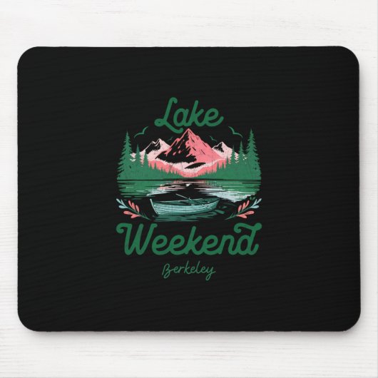 Wochenendurlaubsreise am See Berkeley Kalifornien Mousepad (Vorne)