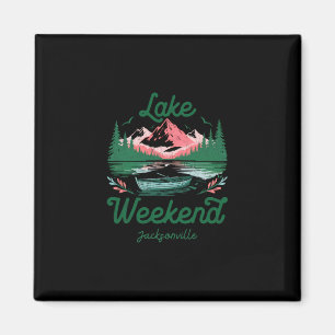 Wochenendurlaubsreise am See Jacksonville Florida Magnet