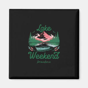 Wochenendurlaubsreise am See Providence Rhode Isla Magnet