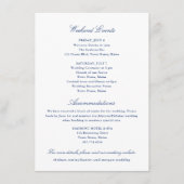 Wochenendveranstaltungen und Unterkünfte Einlegen  Begleitkarte (Vorderseite)