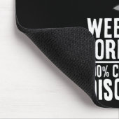 Wochenendvorhersage 100% Chance auf Disc Golf Mousepad (Ecke)