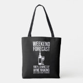 Wochenendvorhersage - 100% Chance auf Weinherstell Tasche (Rückseite)