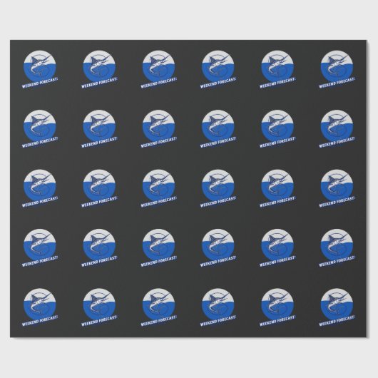 Wochenendvorhersage 100% Chance Geschenkpapier (Flach)