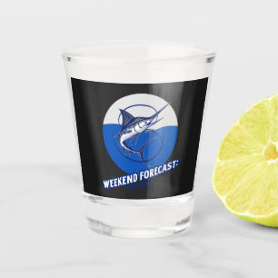 Wochenendvorhersage  100% Chance  Schnapsglas
