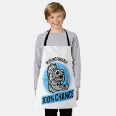 Wochenendvorhersage 100% Chance T-Shirt Schürze (Getragen)