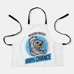 Wochenendvorhersage 100% Chance T-Shirt Schürze
