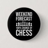 Wochenendvorhersage - 100% Schachchance Button (Vorderseite)
