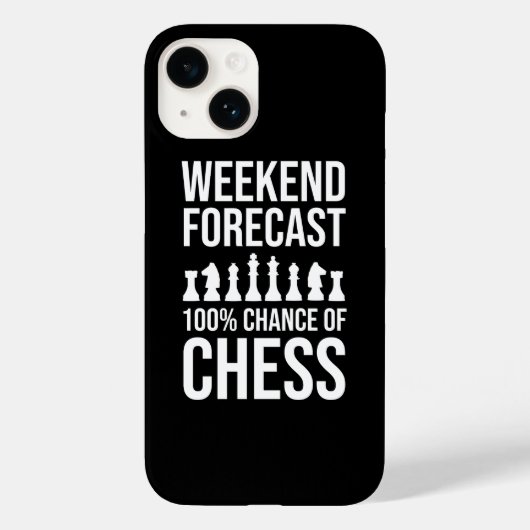 Wochenendvorhersage - 100% Schachchance Case-Mate iPhone Hülle (Rückseite)
