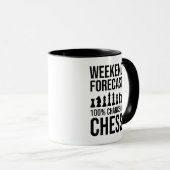 Wochenendvorhersage - 100% Schachchance Tasse (VorderseiteRechts)