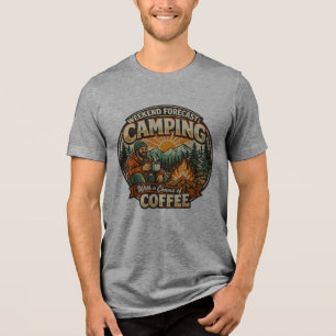 Wochenendvorhersage: Camping mit Aussicht auf Kaff Tri-Blend Shirt