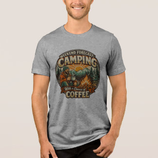 Wochenendvorhersage: Camping mit Aussicht auf Kaff Tri-Blend Shirt