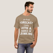 Wochenendvorhersage Camping mit einem Retro T-Shirt (Vorne ganz)