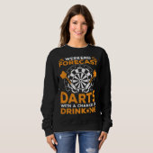 Wochenendvorhersage Darts mit einer Chance auf Tri Sweatshirt (Vorne ganz)
