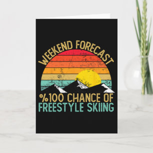 Wochenendvorhersage Freestyle Skifahren Shirts Lus Karte